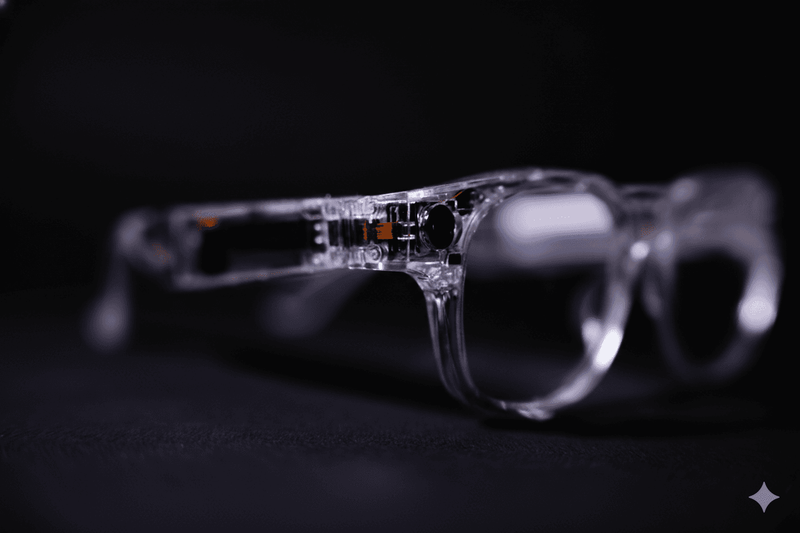 Transparent SeeIt Glass 1 prototype, macro
