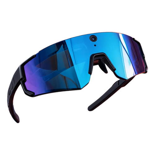 Seeit Explorer Edition glasses, three-quarter floating view