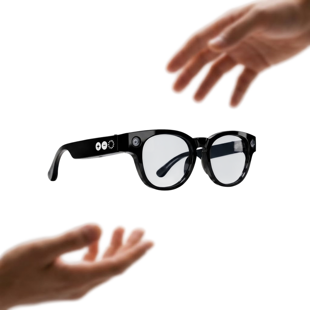 Seeit Founders Edition floating between two hands